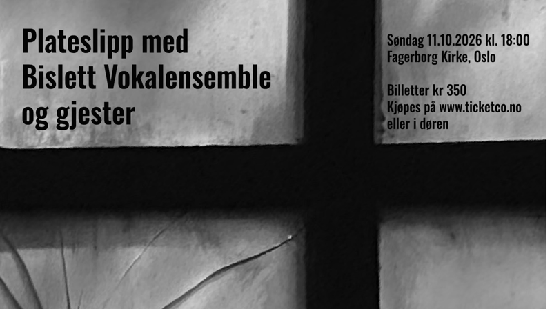 Plateslipp med Bislett Vokalensemble og gjester🎶