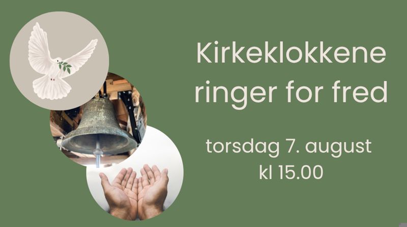 Kirkeklokker ringer for fred