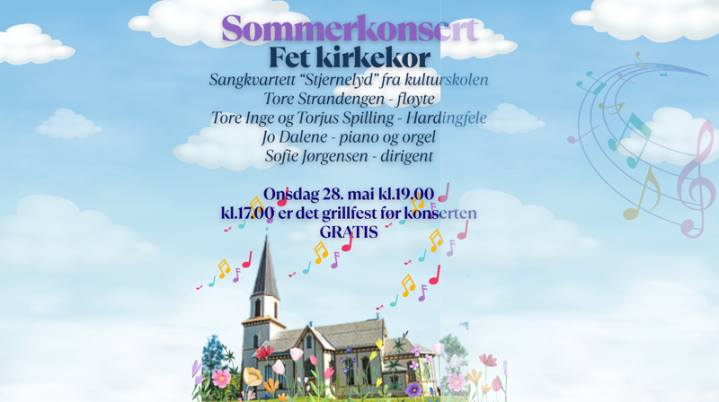 Sommerkonsert og grillfest