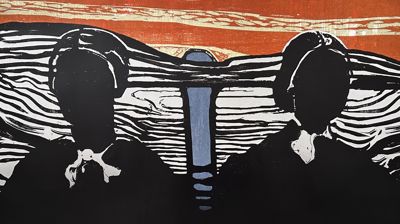 Munch-inspirert tegning av Daniel Stokkan