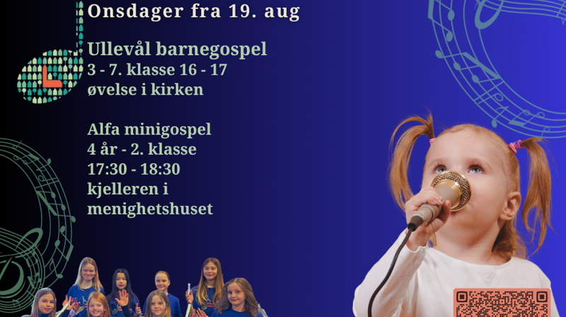 Bli med og syng i barnekorene i Vestre Aker kirke!