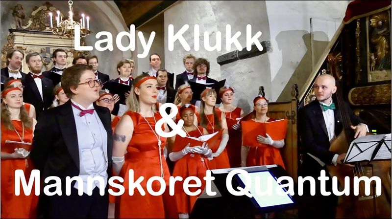 Julekonsert med Lady Klukk og Mannskoret Quantum 5. des kl. 19 i Oddernes kirke