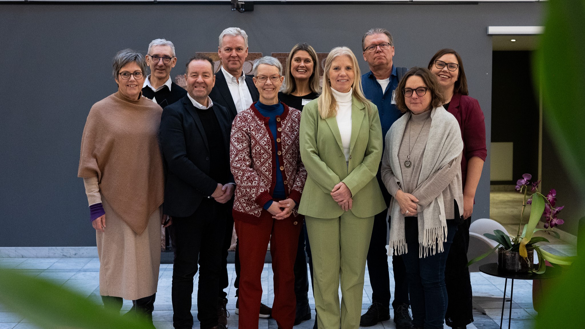 Samarbeidsrådet for diakoni i Den norske kirke. Fra venstre: Ingrid Vad Nilsen, Lasse Heimdal, Jørn Henning Theis, Tor Inge Skjøtskift, Ingunn Moser, Hege Farnes Hildrum, Trine Stensen, Steinar Eraker, Lise Tørnby, Marianne Brekken (foto: Den norske kirke).