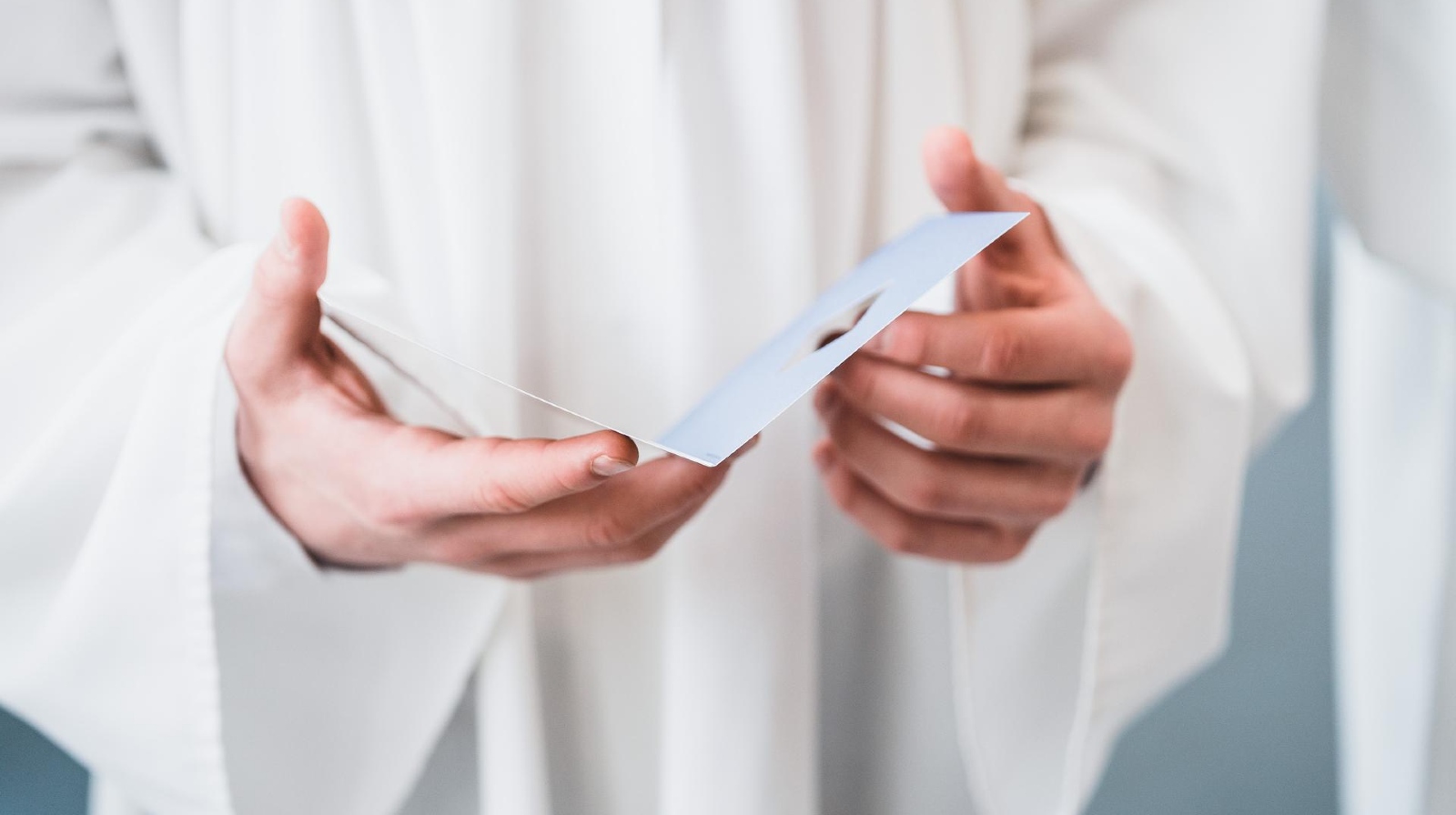 Kort med forbønn for konfirmant – foto Ørjan Marakatt Bertelsen