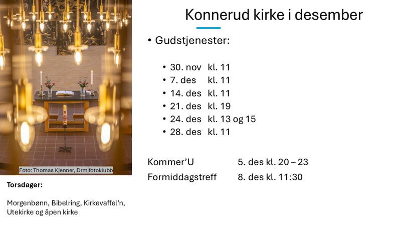 Desember i Konnerud kirke