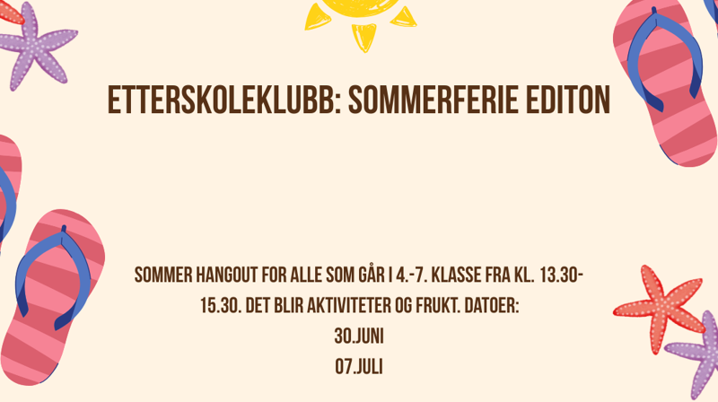 Sommerklubb for 4.-7.klasse