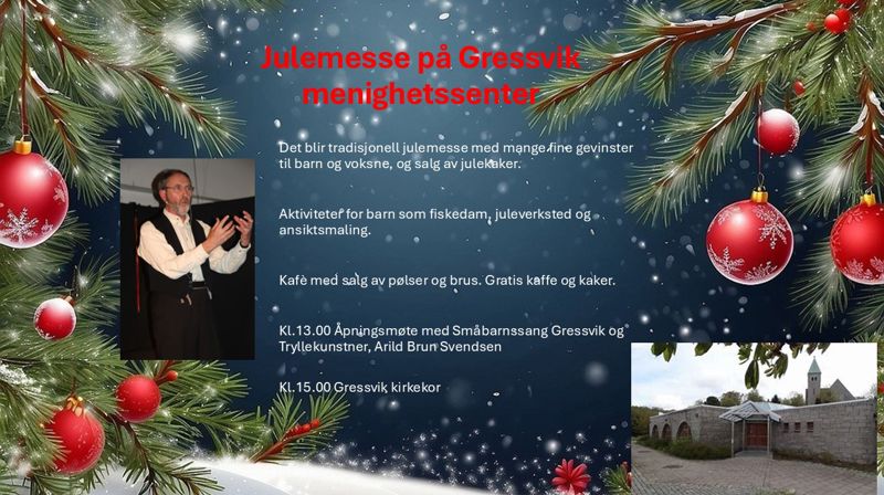 Julemesse på Gressvik menighetssenter