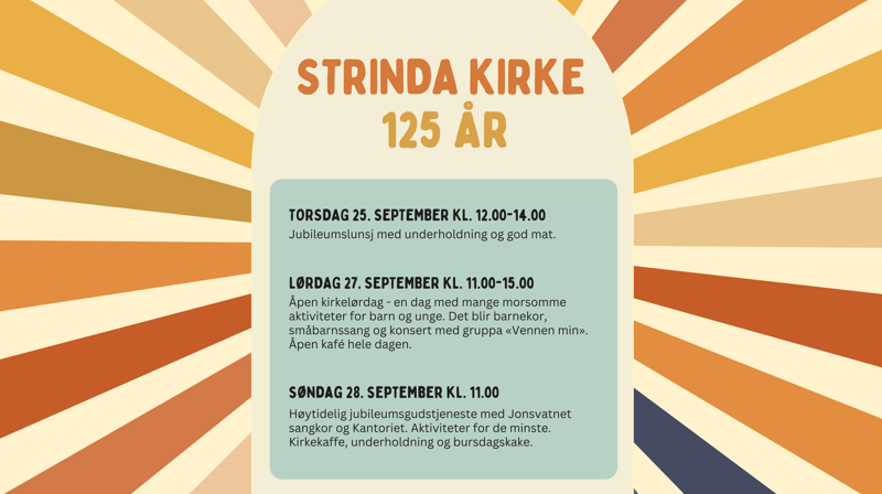 Strinda kirke fyller 125 år i år!