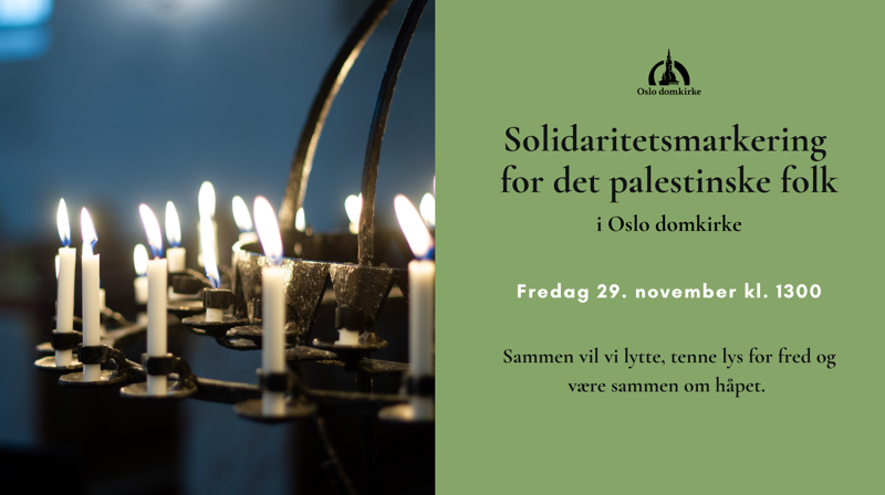 Velkommen til solidaritetsmarkering for det palestinske folk