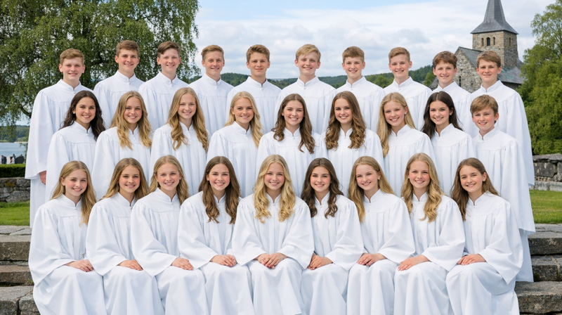 Øving for konfirmantene