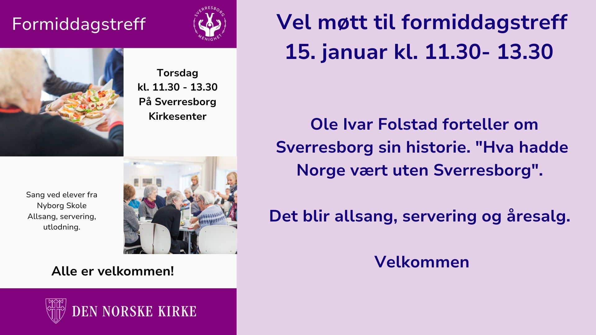 Formiddagstreff 15. januar