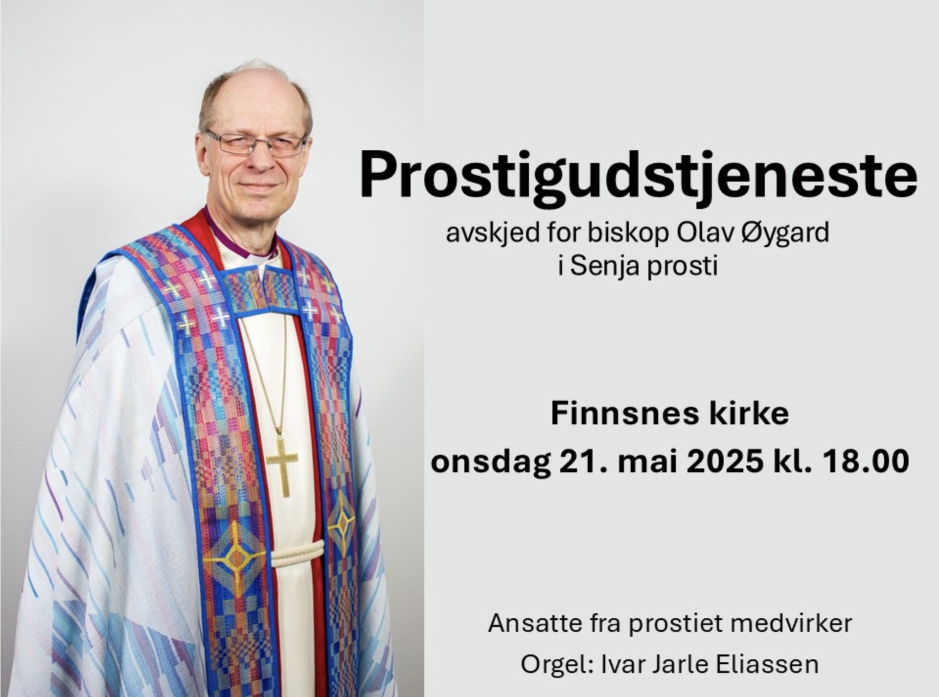 Bli med på en høytidelig prostigudstjeneste!