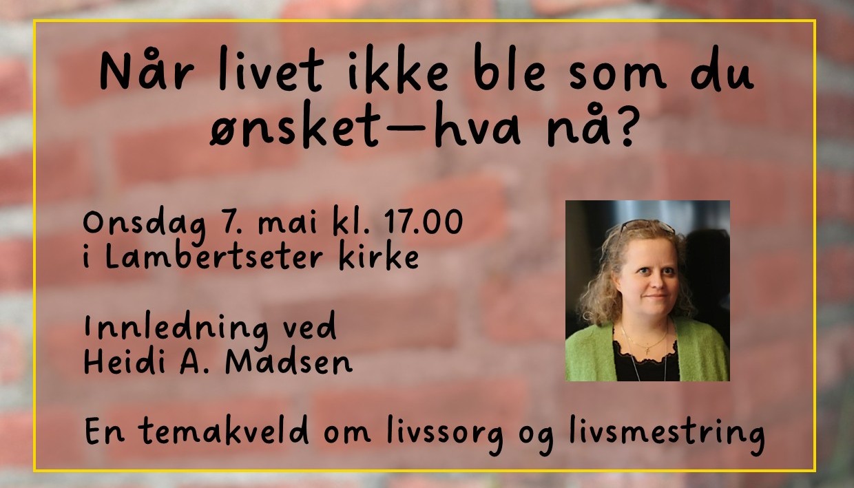 Temakveld diakoni - onsdag 7. mai