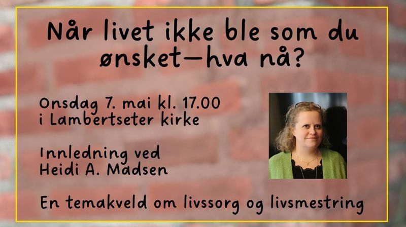 Temakveld diakoni - onsdag 7. mai