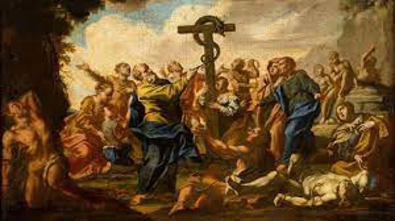 SOM EN OPPLØFTET SLANGE