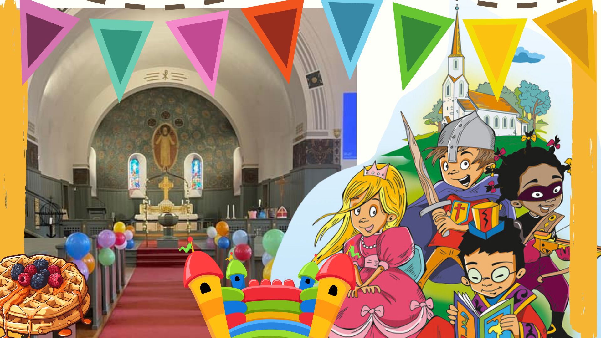 Fra fest på slottet i Tune kirke