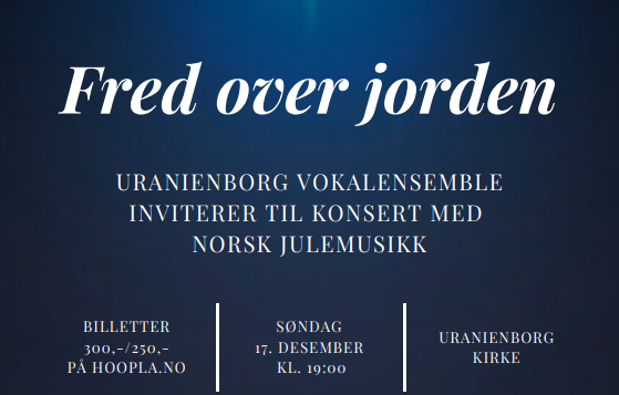 Julekonsert med Uranienborg Vokalensemble