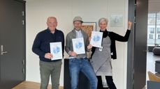 "Bispedrømmekontoret" vant fjorårets aksjon. Hvilket lag kan slå denne gjengen i år?! Fra venstre: Biskop Jan Otto Myrseth, ungdom- og kommunikasjonsrådgiver Henrik Guii-Larsen og undervisningsrådgiver Mari Braut. (Foto: Tore Dvergastein/Tunsberg Bispedømme).