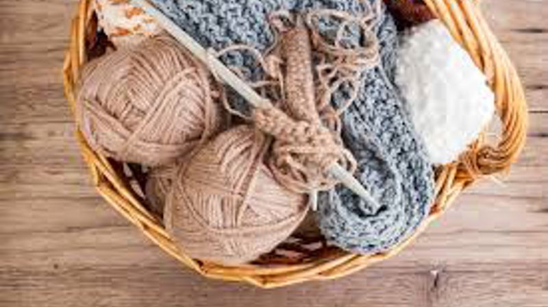 Strikkecafé i Justvik kirke