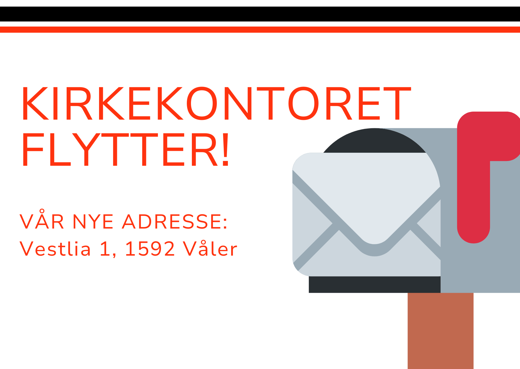 Kirkekontoret har flyttet!
