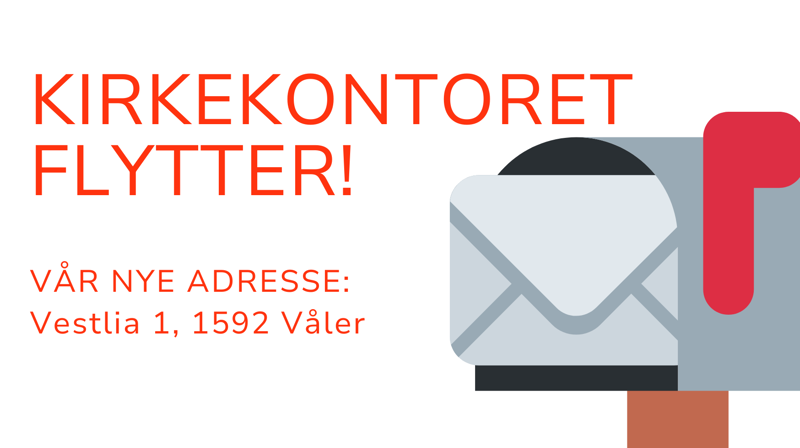 Kirkekontoret har flyttet!