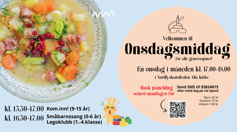 Onsdagsmiddag for alle generasjoner - med aktiviteter!