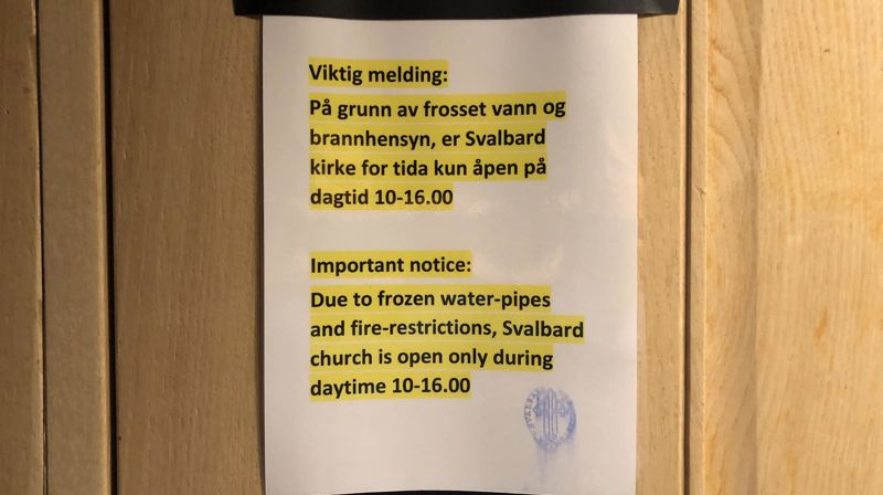 Kirken er nå åpen igjen!