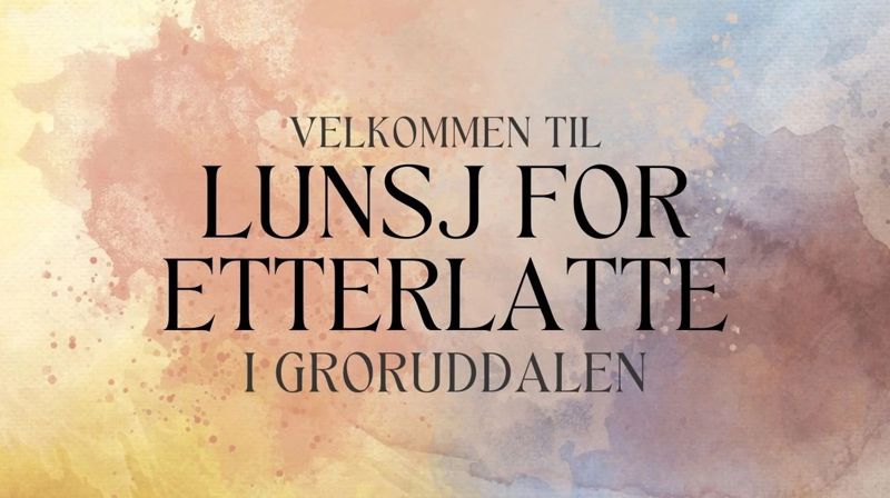 Lunsj for etterlatte i Groruddalen