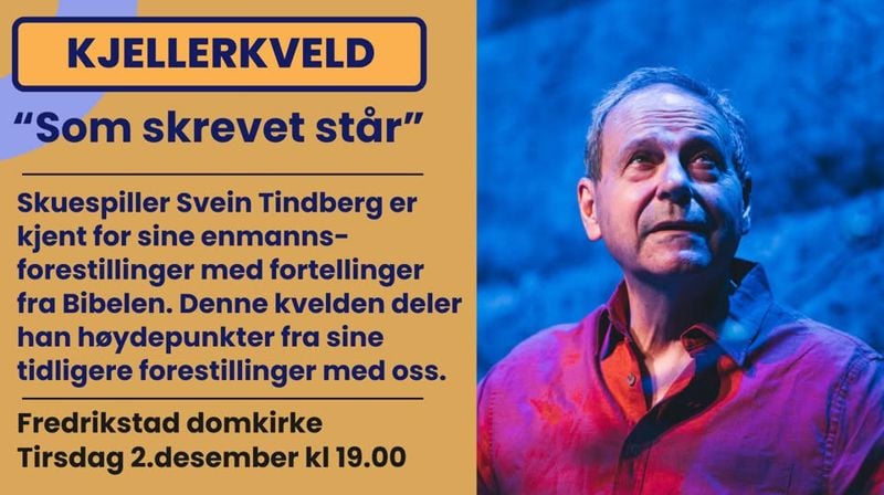 Svein Tindberg. FOTO: Dan Aksel Jacobsen, Bibelselskapet