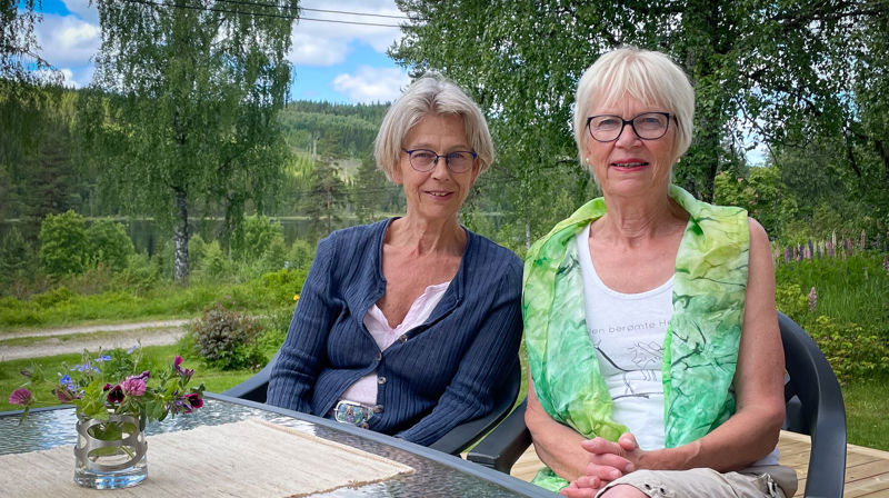 Besøkstjenesten i Søre Trysil: Dorthe Pentzen og Eva Galaasen. Foto: Steinar Olsen