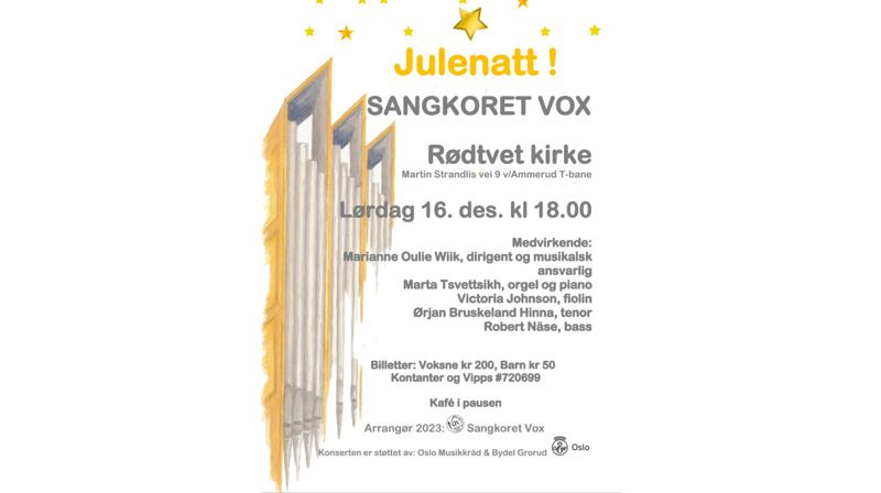 Julenatt ved sangkoret Vox