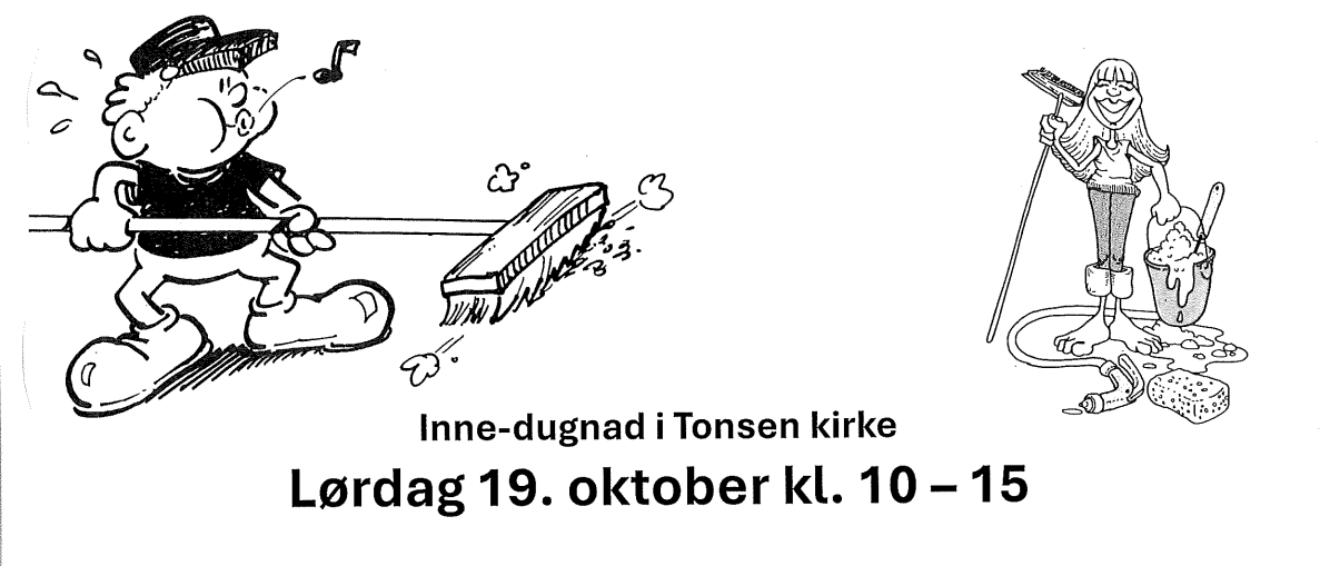 Inne-dugnad i Tonsen kirke, Lørdag 19. oktober