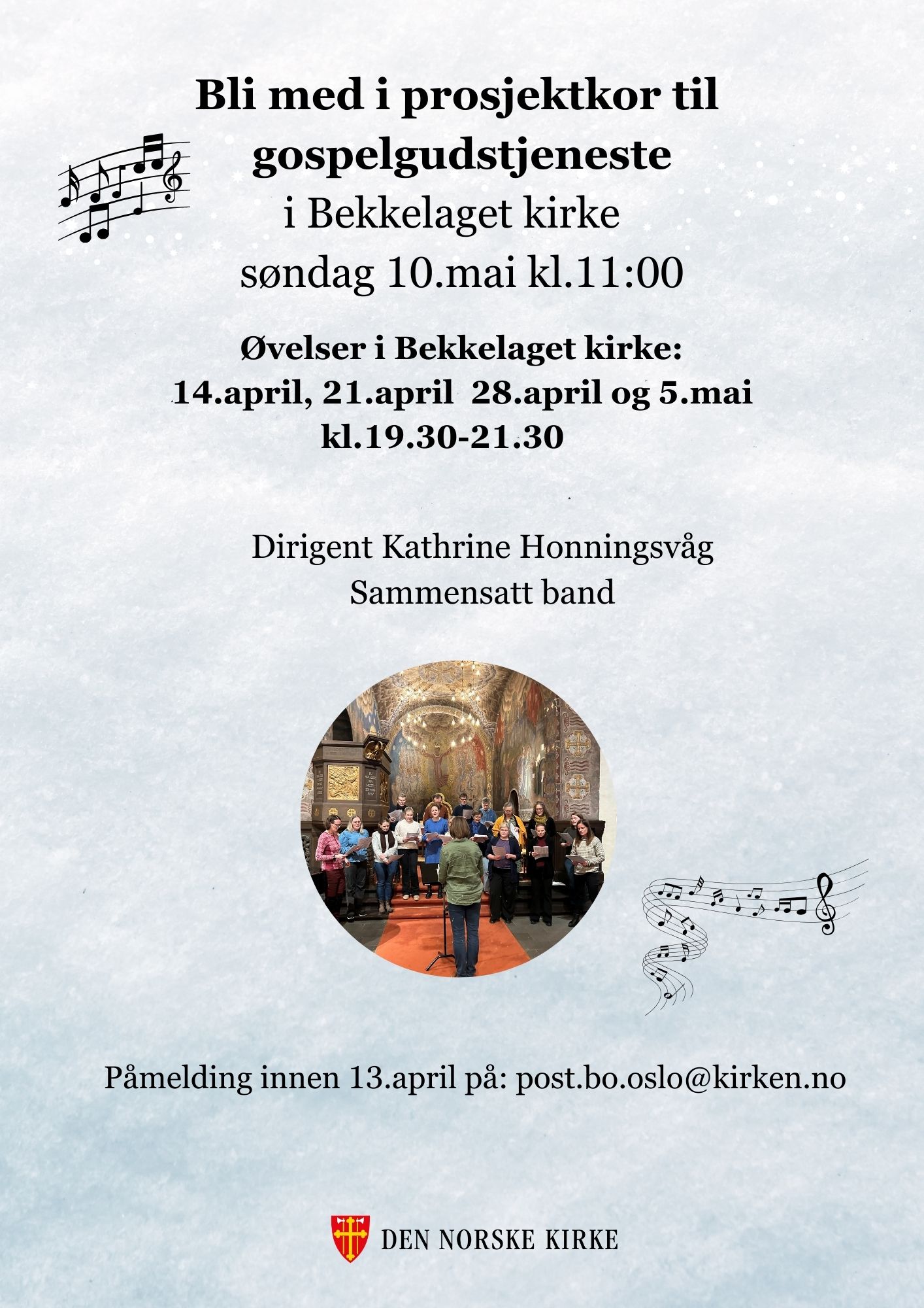 Bli med i prosjektkor til gospelgudstjeneste