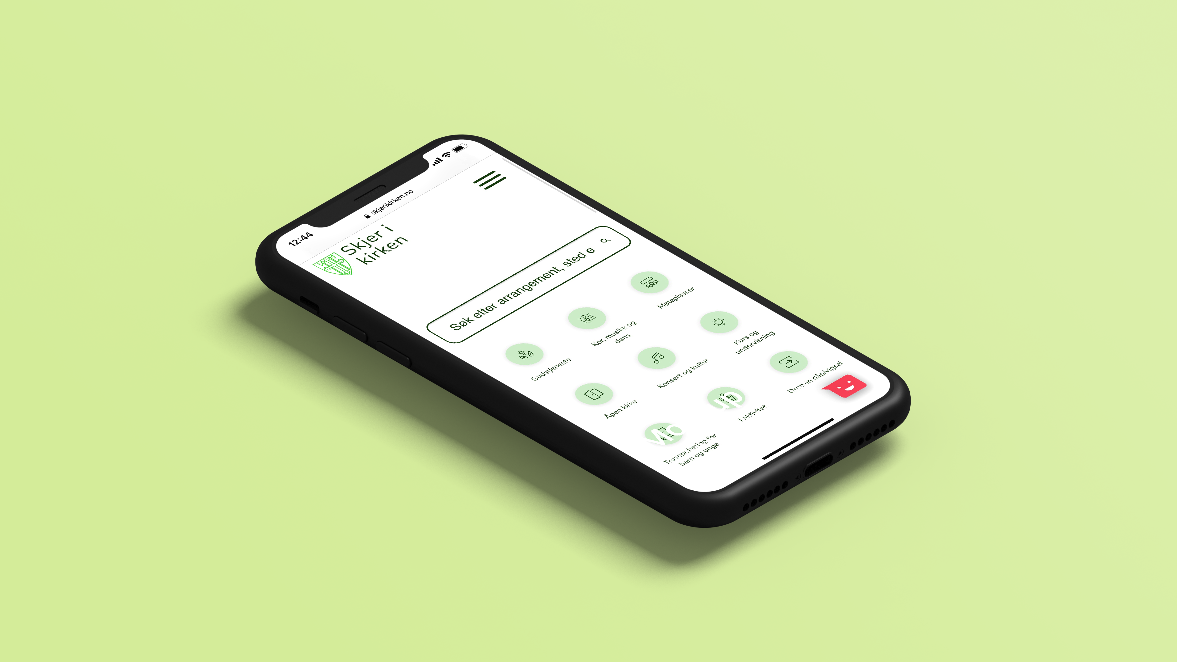 Skjerikirken.no gir deg oversikt over kirkearrangementer over hele landet. Du kan lagre den som en app på din telefon.