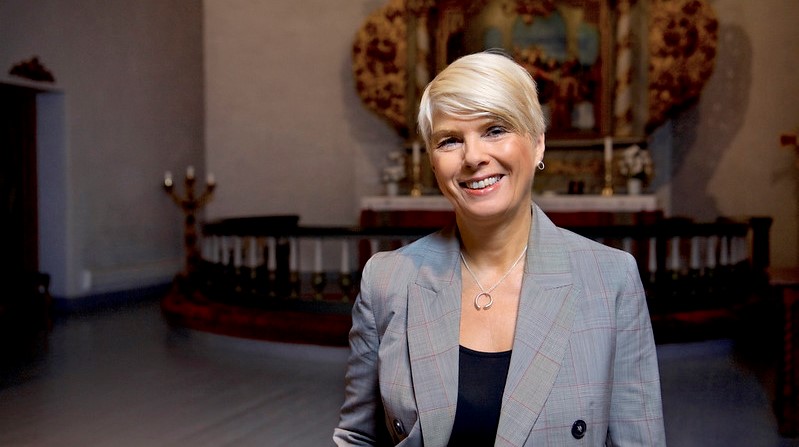 Kristin Gunleiksrud Raaum er kirkerådsleder i Den norske kirke. Foto: Kolonihaven