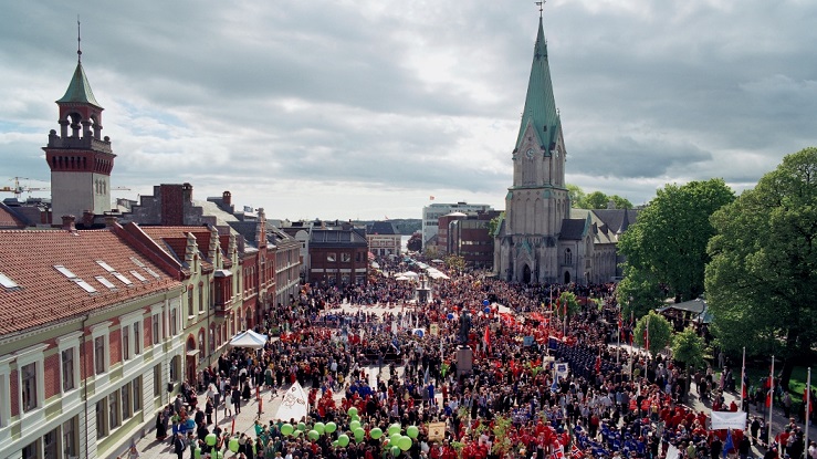 17. mai i Kristiansand, foto Kristiansand kommune