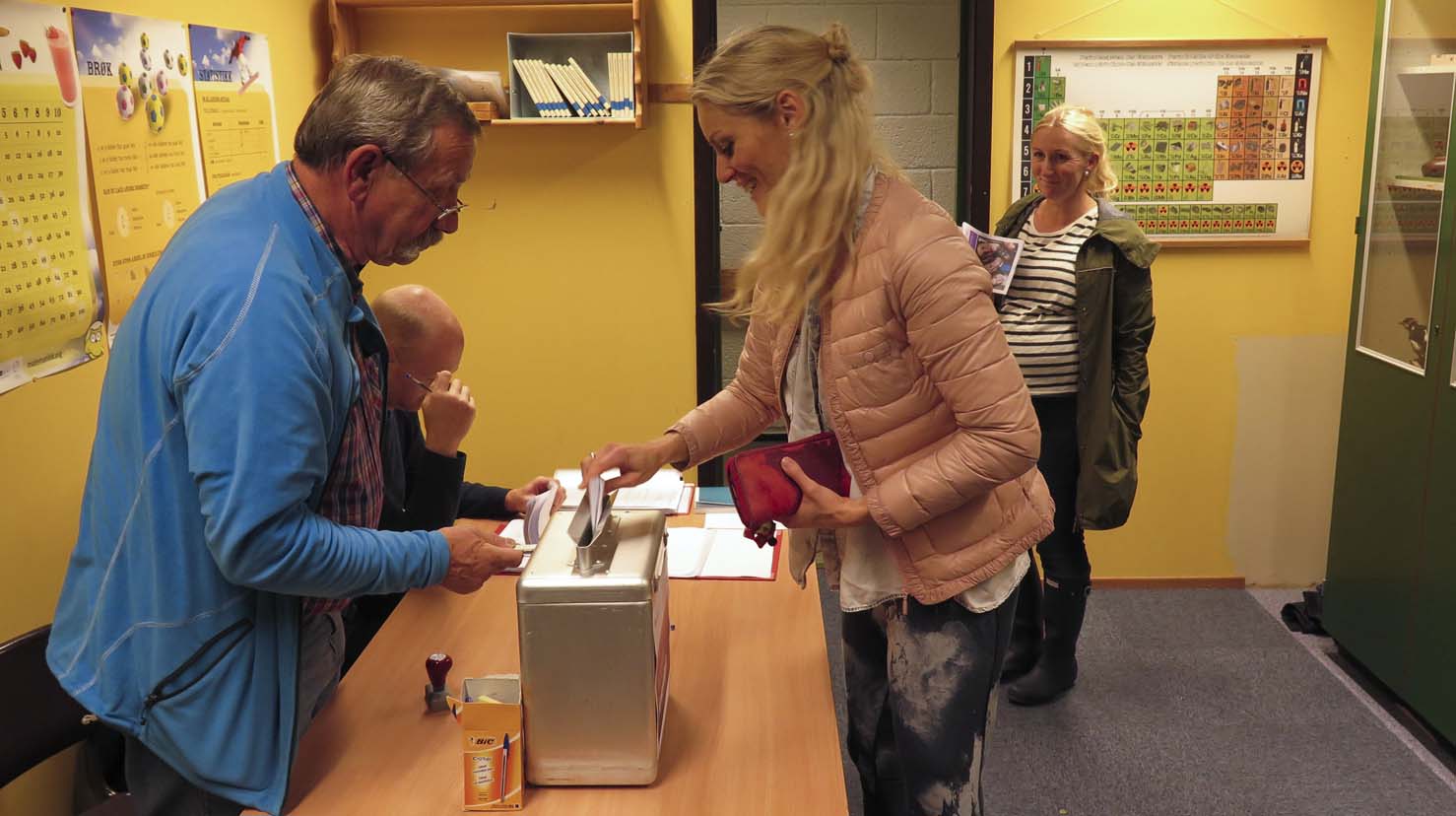 Fra kirkevalg i Hånes kirke i Kristiansand.