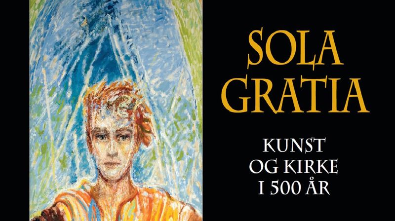 Henrik Sørensens altertavle "Den unge Kristus" fra 1958 er en del av utstillingen.