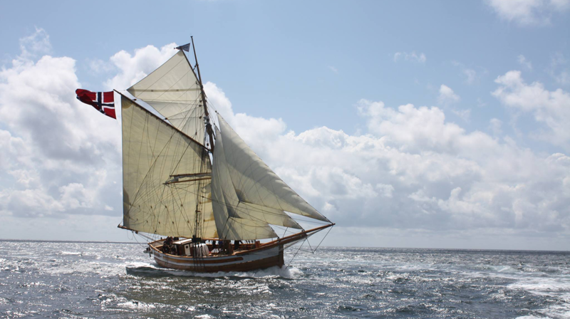 Caroline af Sandnes er ei av skutene som seglar verdiseglas i år.