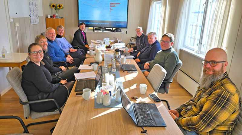 Den første SOL-samtalen fann stad på Voss 11. mars, med kyrkjeverjene frå alle fellesråda, prosten og leiargruppa i bispedømet.