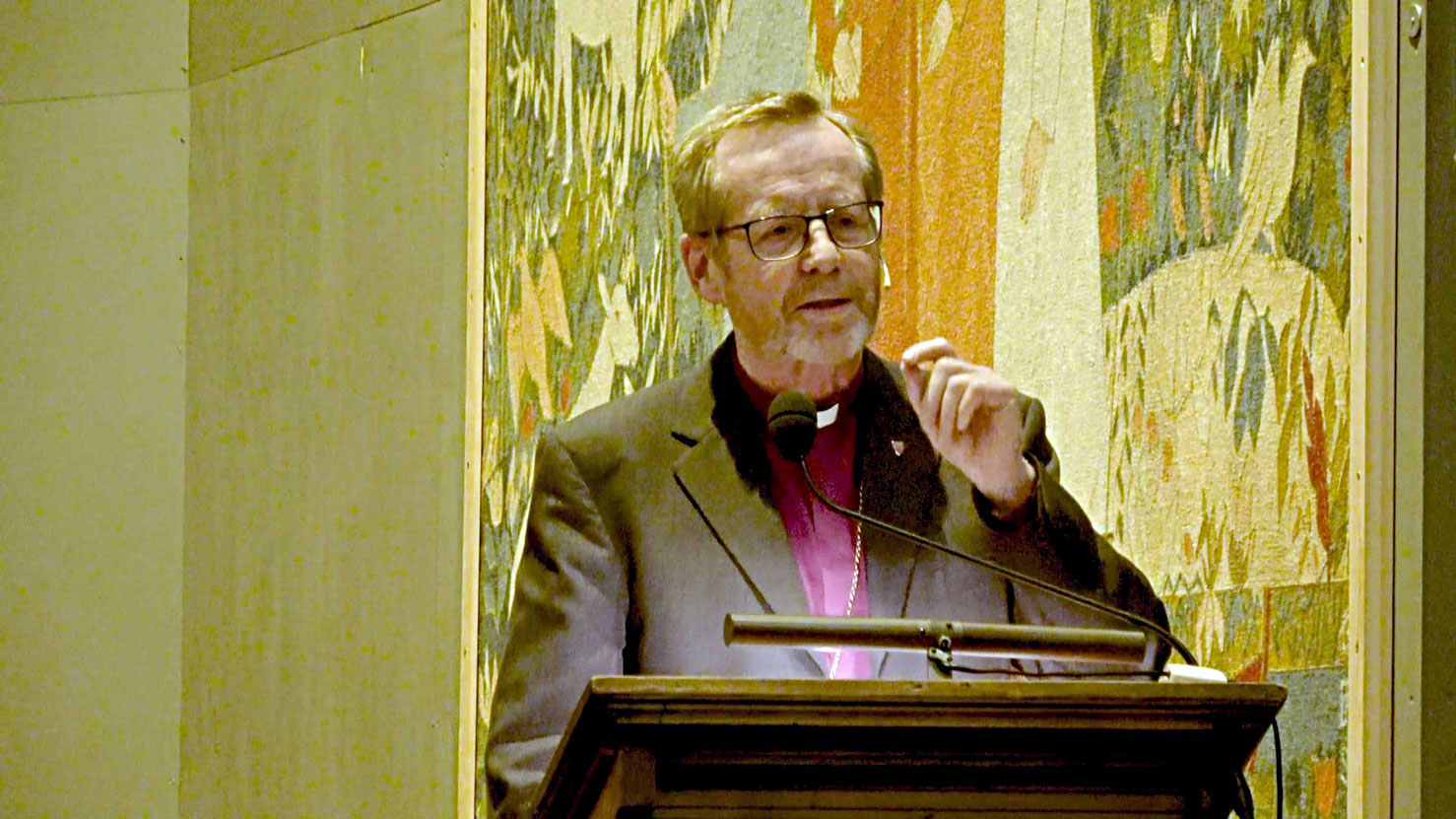 - Den kristne arven er til stede over alt, og derfor er den så vanskelig å få øye på, sa biskop Halvor Nordhaug i sitt foredrag.