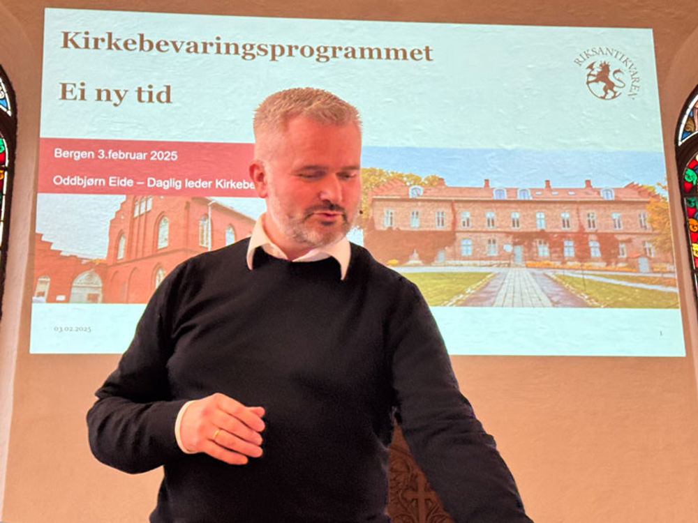 Oddbjørn Eide, dagleg leiar i Kyrkjebevaringsfondet