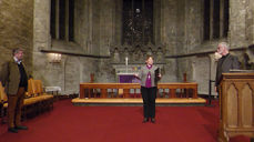 Jørn Øyrehagen Sunde (t.v.) og Alf Tore Hommedal var gjester på temakveld om Guds fire døtre