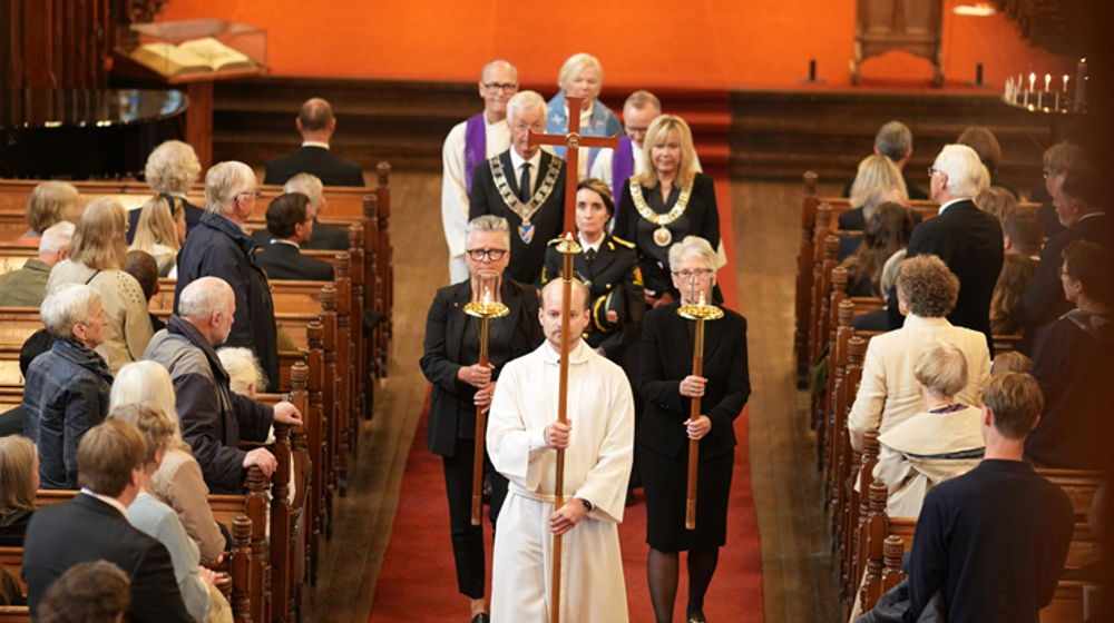 Sørgjegudsteneste kl. 11.00 - utgangsprosesjon. Foto Gyrid Cecilie Nygaard