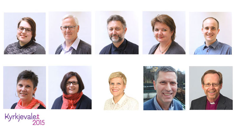 Øvst frå venstre: Nora S. Baartvedt, Karl Johan Kirkebø, Vemund Øiestad, Inger Helene T. Nordeide, Marius Økland, Berit Nøst Dale, Ida Lindøe, Beate Husa, Ivar Braut, Halvor Nordhaug.