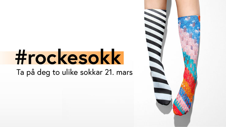 Fredag 21. mars kan du markera verdsdagen for Downs syndrom ved å ta på deg to ulike sokkar.