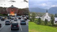 Det er tilsett ny prost i Åsane prosti, her representert ved Åsane kirke (foto Jan M. Lillebø) og Bruvik kyrkje på Osterøy (foto: Jens Z. Meyer)