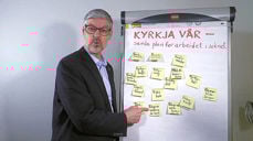 Tore Skjæveland sit klar om du treng hjelp med "Kyrkja vår"