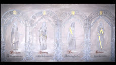 Guds fire døtre, slik dei er framstilt av Anne Hesvik. Foto: Bo Mathys