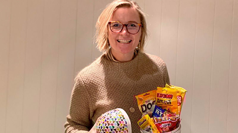 Anine VIeth Mildestvedt serverer et påskeegg av idéer til kreative aktiviteter i Coronatiden. Foto: Jakob Mildestvedt
